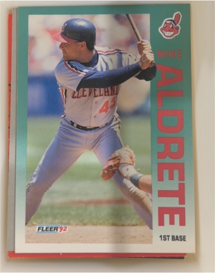 1992 Fleer #102 Mike Aldrete — front