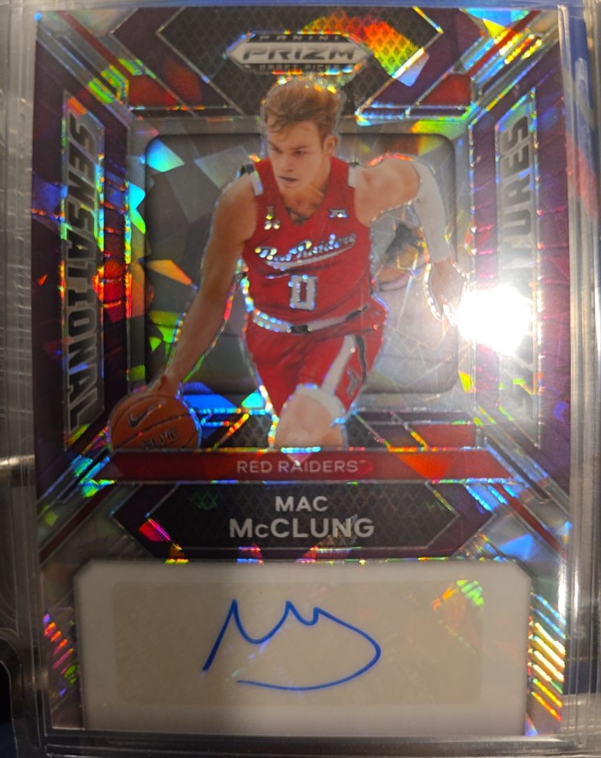 2024 Panini Prizm Draft Picks Sensational Signatures #SS-MAC Mac McClung — front