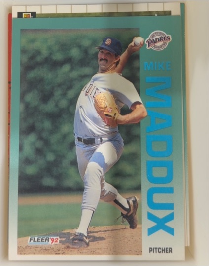 1992 Fleer #613 Mike Maddux — front