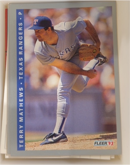 1993 Fleer #684 Terry Mathews — front