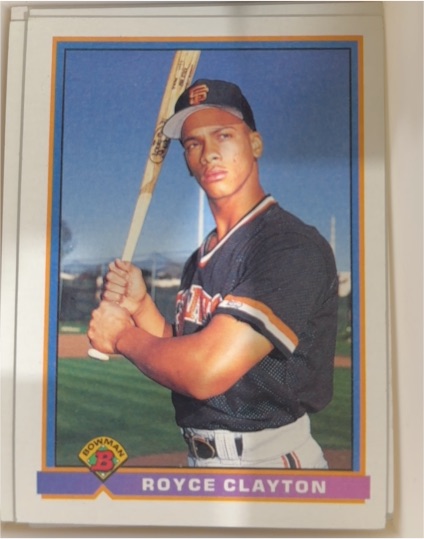 1991 Bowman #641 Royce Clayton — front