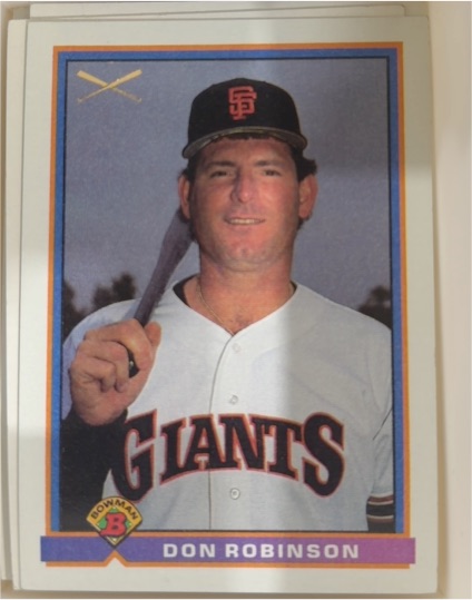 1991 Bowman #384 Don Robinson — front