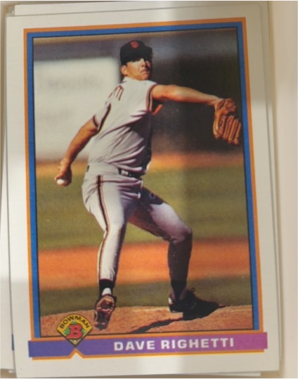 1991 Bowman #632 Dave Righetti — front