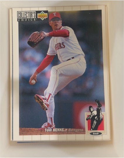 1994 Upper Deck Collector's Choice #628 Tom Henke — front
