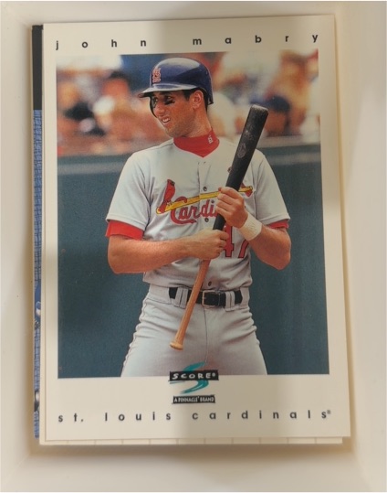 1997 Score #118 John Mabry — front