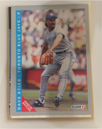 1993 Fleer #699 Dave Stieb — front