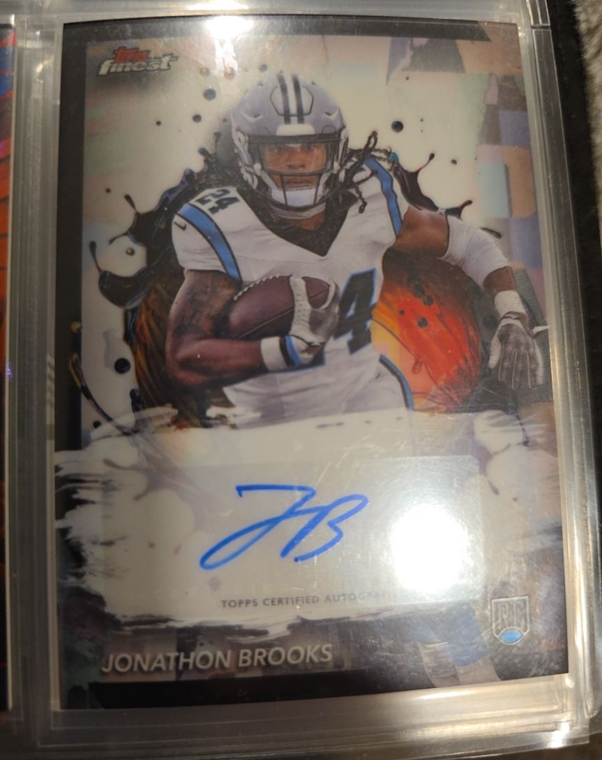 2024 Topps Finest #RFA-JBR Jonathon Brooks Rookie Finest Autographs — front