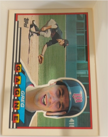 1989 Topps Big #186 Greg Gagne — front
