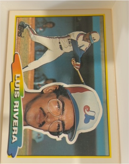 1988 Topps Big #244 Luis Rivera — front