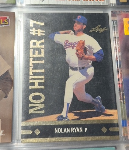 1991 Leaf Gold Leaf Moments #BC25 Nolan Ryan — front