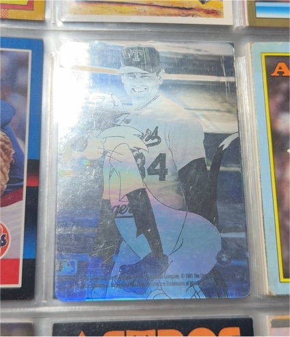 1991 Upper Deck Comic Ball Nolan Ryan Sylvester Cat — front