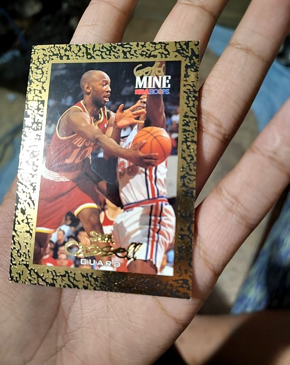 1995 NBA Hoops Gold Mine #436 Sam Cassell — front