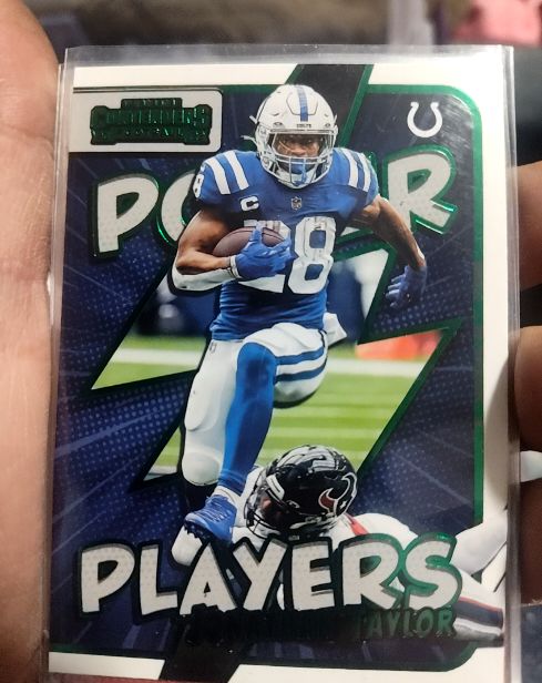 2022 Panini Contenders Power Players #PWR-JTA Jonathan Taylor — front