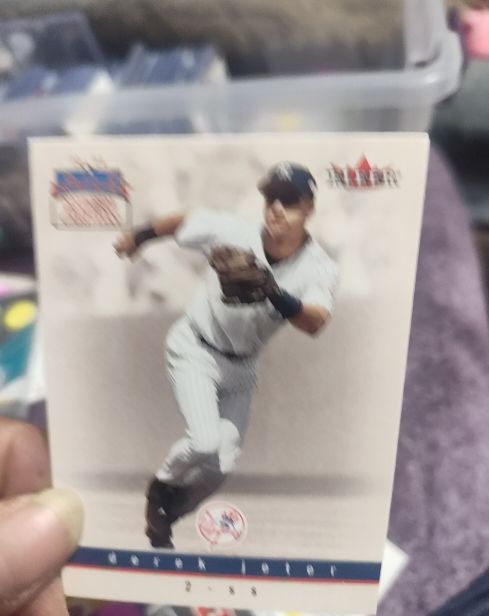 2004 Fleer Ultra #2 Derek Jeter National Trading Card Day — front