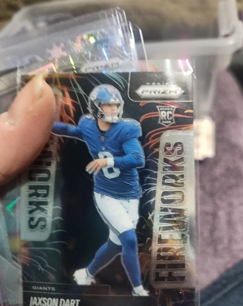 2025 Panini Prizm Fireworks #6 Jaxson Dart — front