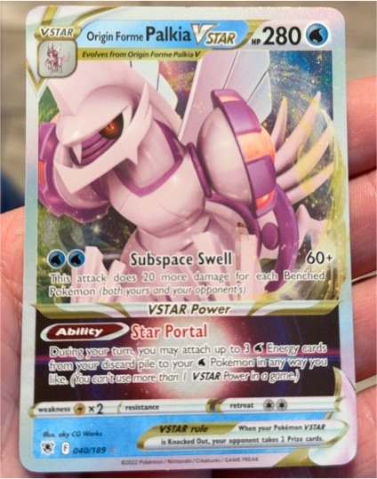 2022 Pokemon TCG SWSH10 Astral Radiance #040 Origin Forme Palkia VSTAR — front
