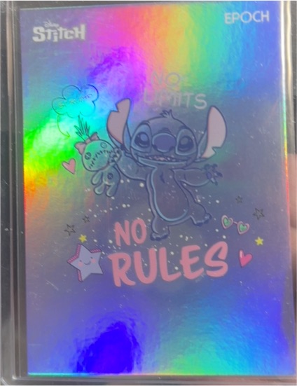 2025 EPOCH Lilo & Stitch No Rules Holo Card — front