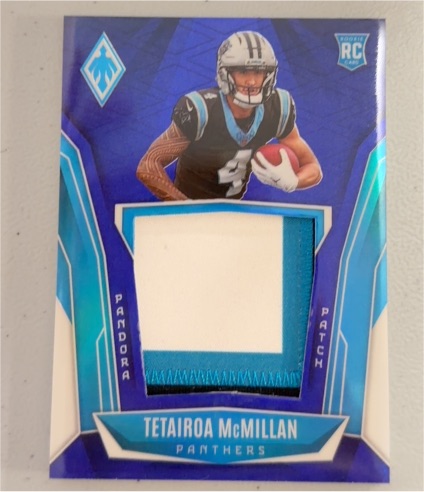 2025 Panini Phoenix Pandora Patch #PAP-TMN Tetairoa McMillan — front