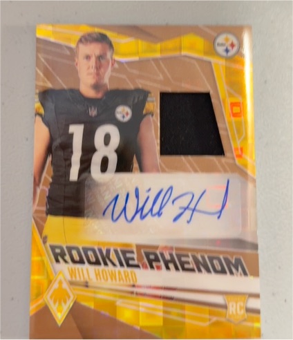 2025 Panini Phoenix Rookie Phenoms #RPJ-WHD Will Howard — front