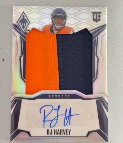 2025 Panini Phoenix Rookie Patch Autograph #RPS-RHY RJ Harvey — front