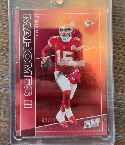 2025 Panini The National Silver Pack #18 Patrick Mahomes II — front