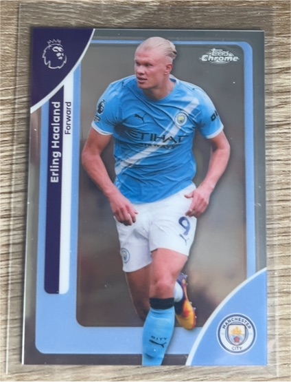 2026 Topps Chrome Premier League #125 Erling Haaland — front