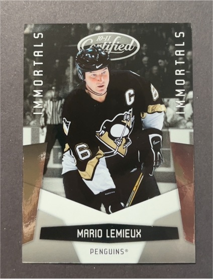 2010-11 Panini Certified Immortals Mario Lemieux — front
