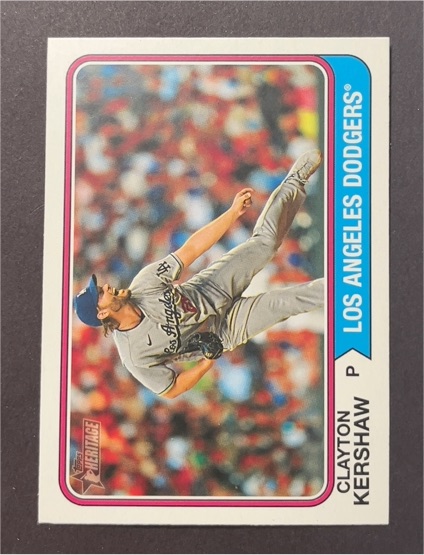 2023 Topps Heritage High Number #641 Clayton Kershaw — front