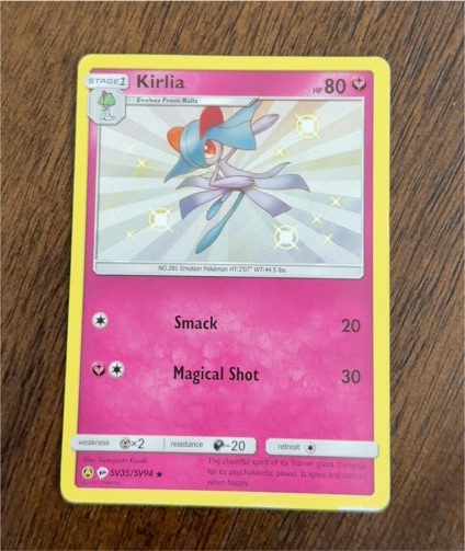 2017 Pokémon Hidden Fates SV35/SV94 Kirlia — front