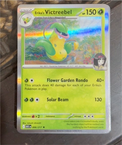 2023 Pokemon TCG Ascended Heroes #006 Erika's Victreebel — front