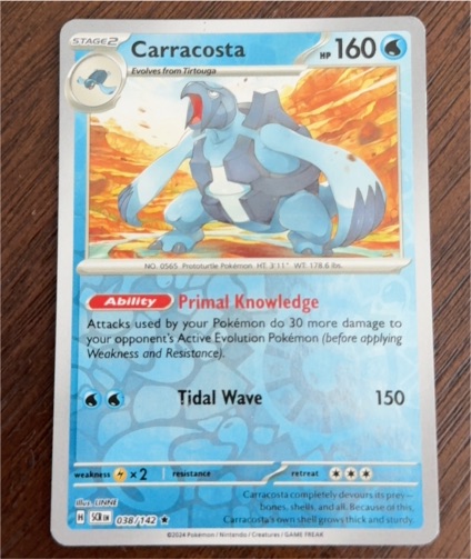 2024 Pokémon SV07: Stellar Crown #038 Carracosta — front