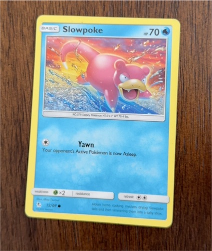 2019 Pokémon Hidden Fates #12 Slowpoke — front