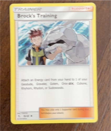 2019 Pokémon Hidden Fates #55 Brock's Training — front