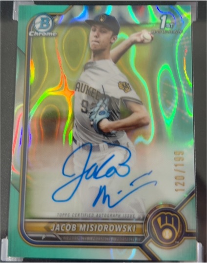 2022 Bowman Draft Chrome #BDC-132 Jacob Misiorowski — front