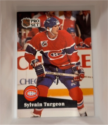 1991-92 Pro Set #416 Sylvain Turgeon — front