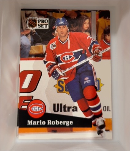 1991-92 Pro Set #415 Mario Roberge — front