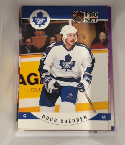 1990-91 Pro Set #542 Doug Shedden — front