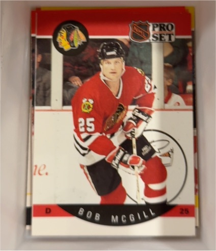 1990-91 Pro Set #55 Bob McGill — front