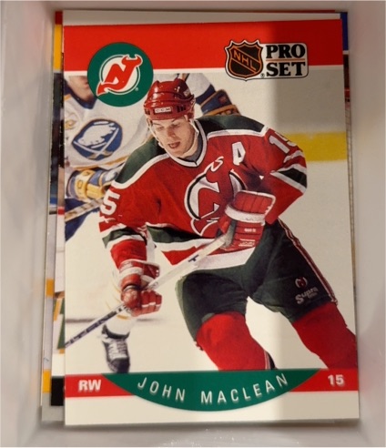 1990-91 Pro Set #170 John MacLean — front