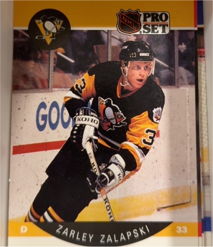 1990-91 Pro Set #242 Zarley Zalapski — front