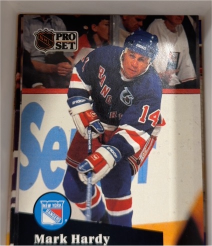 1991-92 Pro Set #442 Mark Hardy — front