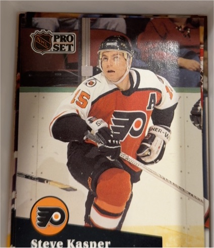 1991-92 Pro Set #449 Steve Kasper Philadelphia Flyers — front