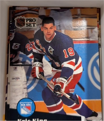 1991 Pro Set #445 Kris King — front