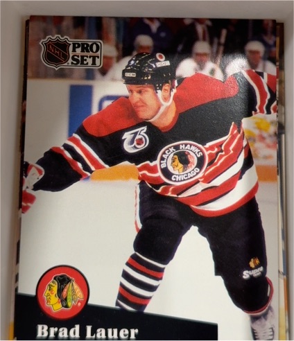 1991-92 Pro Set #375 Brad Lauer — front