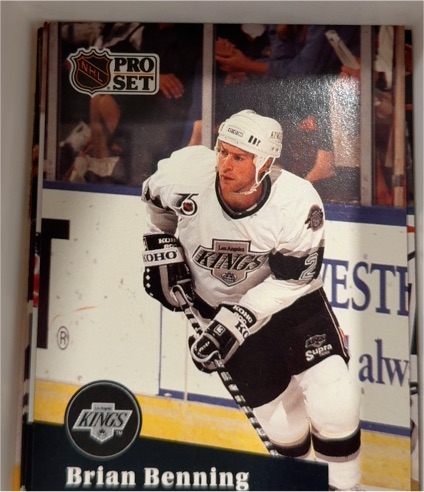 1991-92 Pro Set #398 Brian Benning — front