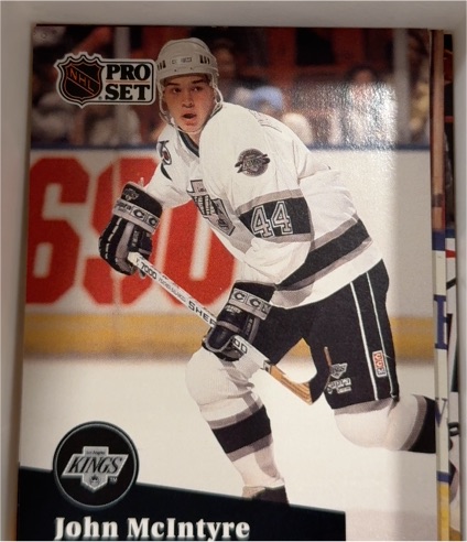 1991-92 Pro Set #401 John McIntyre — front