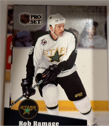 1991-92 Pro Set #407 Rob Ramage Minnesota North Stars — front