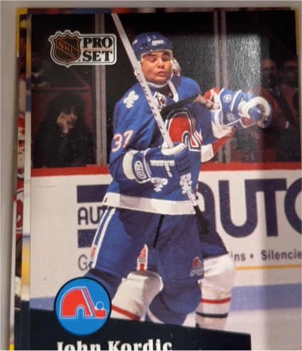 1991 Pro Set #468 John Kordic — front