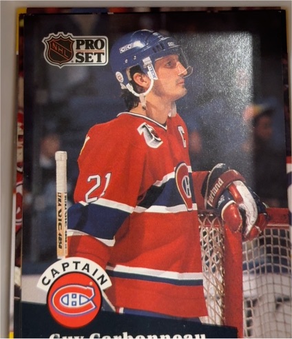 1991-92 Pro Set #576 Guy Carbonneau Montreal Canadiens — front