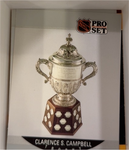 1990-91 Pro Set #392 Clarence S. Campbell Trophy — front